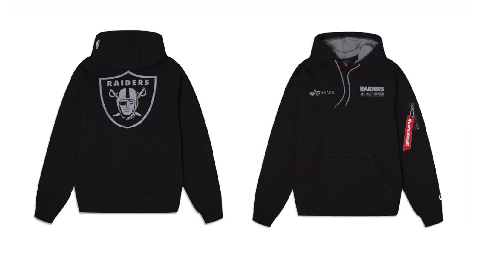 Men Oakland Raiders 2024 Nike NFL black hoodie